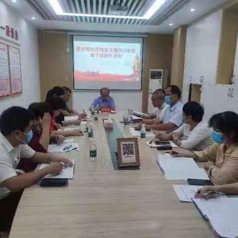建设街社区党总支部召开2020年度班子组织生活会