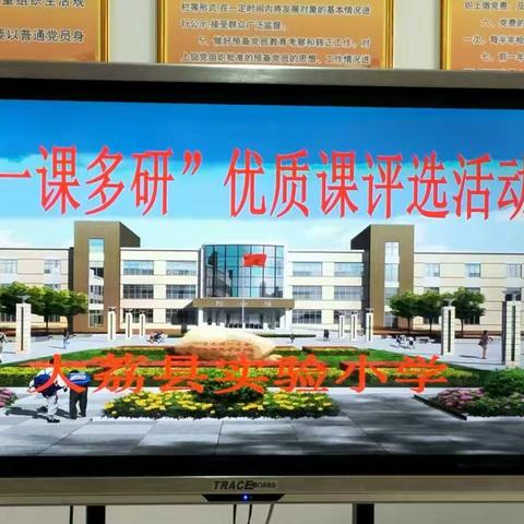 百舸争流竞风采——实验小学开展“一课多研”优质课评选活动