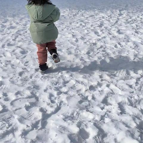 冬日玩雪的晌午