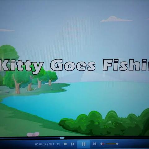 Kitty goes fishing