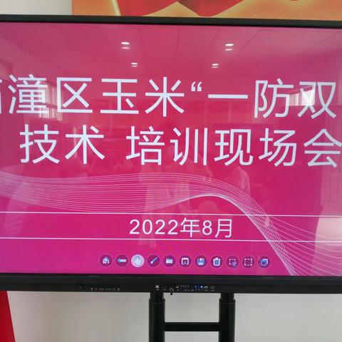 临潼区农业农村局召开玉米“一防双减”防控培训工作会