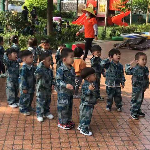 贝诺幼儿园——小小一班国防教育活动