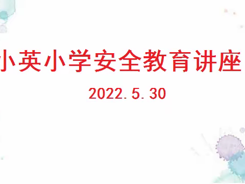 小英小学安全教育讲座