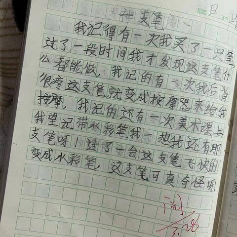 加区一小二年四班刘禹墨 期末总结