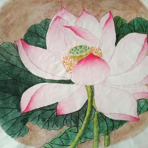 蠡县职教幼教系2016级2班国画作业展