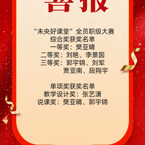 【未央教育•西航二中教育集团•汉都新苑中学校区】喜讯传捷报，硕果谱新篇—祝贺我校教师喜获佳绩