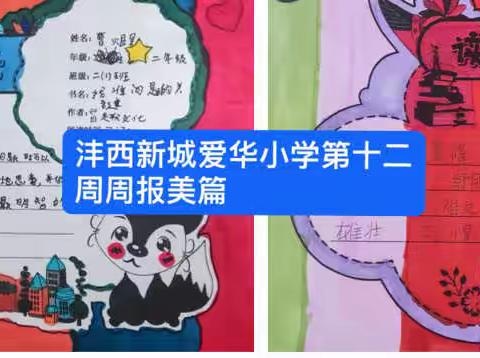 沣西新城爱华小学第十二周周报