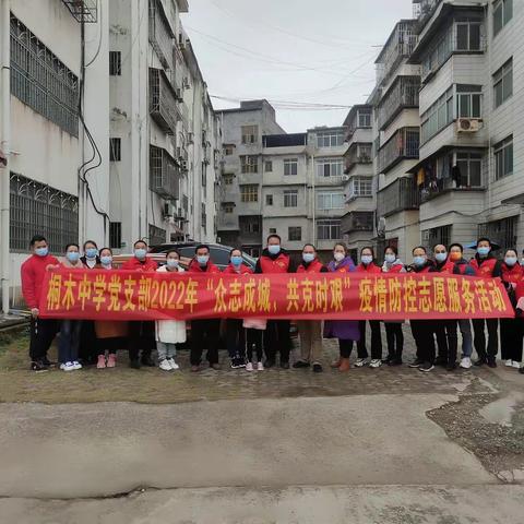 桐木中学党支部开展入户排查疫情防控志愿服务活动