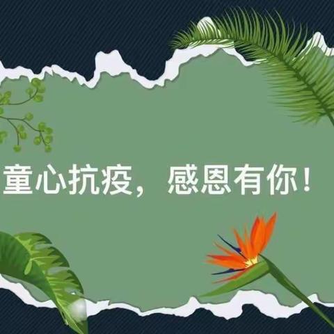 童心抗疫篇章二——感恩有你！我在安阳为您守住春天！