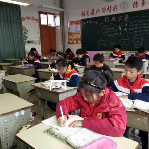 刘英小学406班书法拓展课
