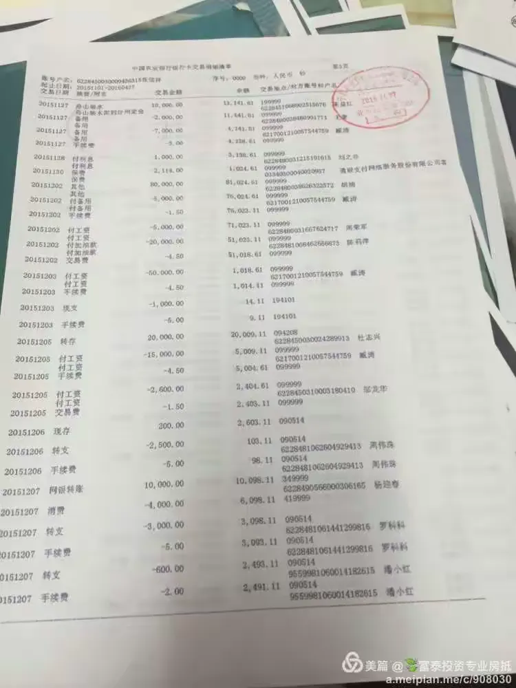 客户张信祥全家500万房产抵押借款260万