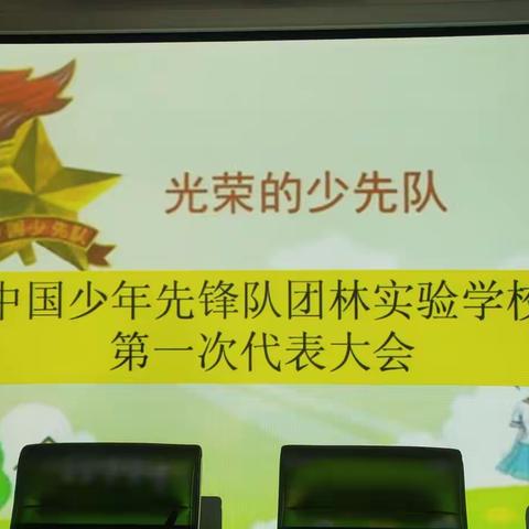 中国少年先锋队团林实验学校第一次代表大会开幕式