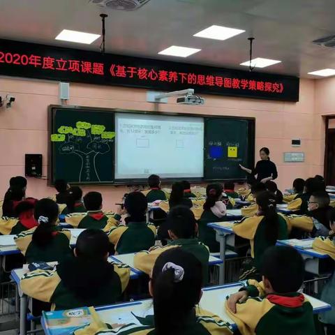 [课题动态]《基于核心素养下的小学数学思维导图教学策略探究》专题研讨活动