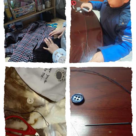 606班—我是生活小能手“钉纽扣”劳动主题教育活动