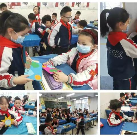 巧手绘友谊    贺卡传真情