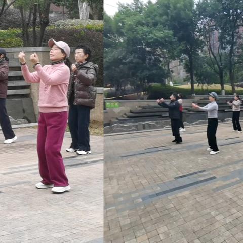 丰富多彩的晨练广场舞