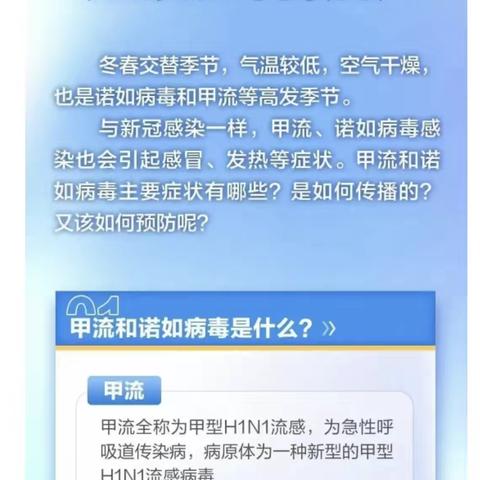 甲流和诺如病毒应该如何预防