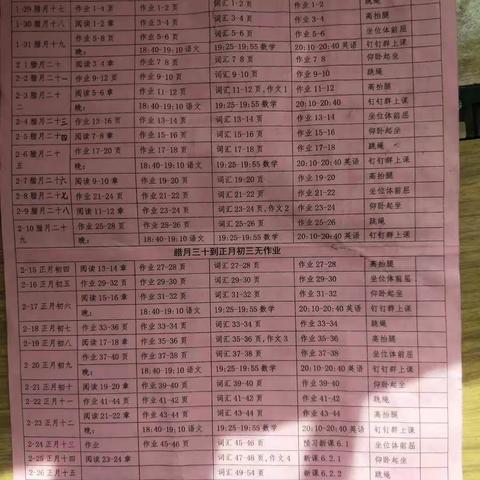 "春暖花开，可缓缓归矣"方城清华园学校七年级寒假生活纪实