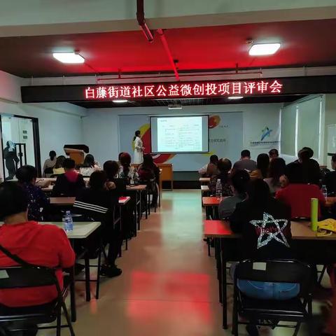 白藤街道社区公益微创投项目评审会