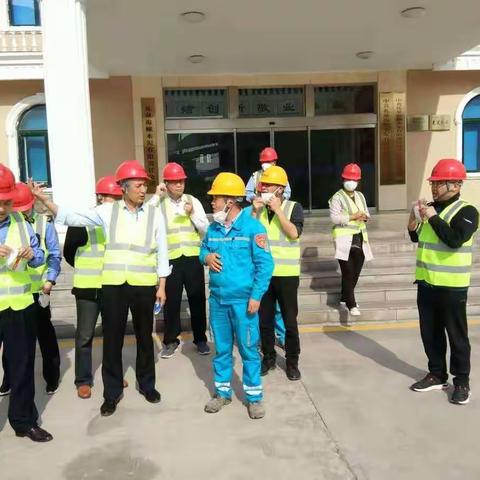 省综合监督局张天祥副局长、市卫健委杨建民副主任检查指导礼泉职业卫生工作