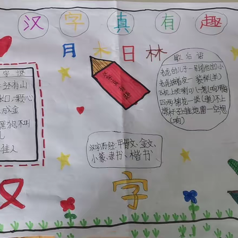 汉字真有趣——马庄学校五年级二班有趣的汉字专题