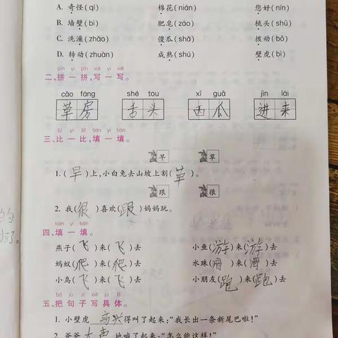 柳子尧语文暑假作业第四周