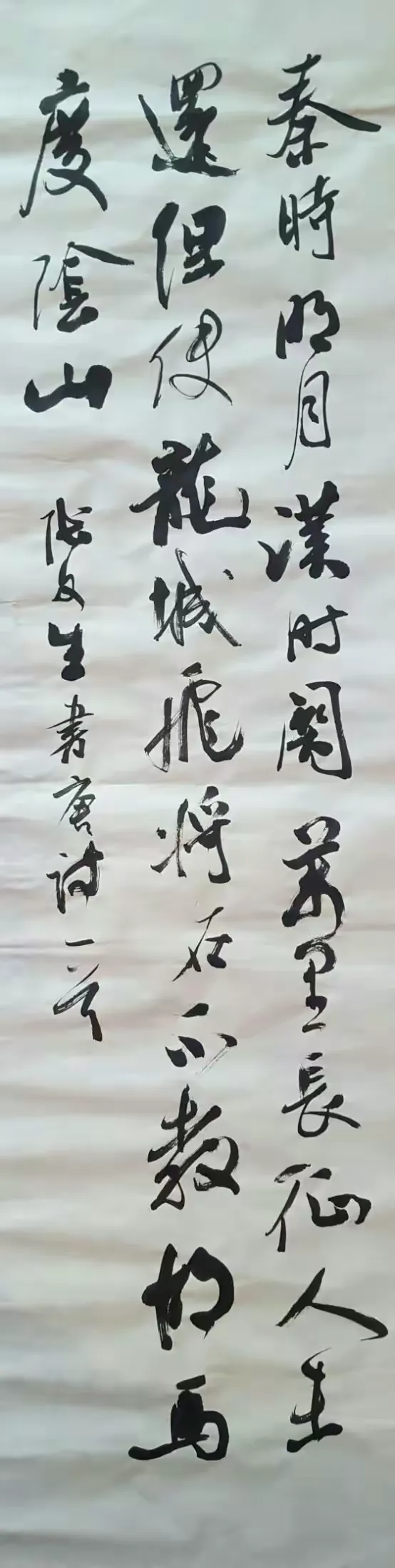 回望青春一一张文生书法作品