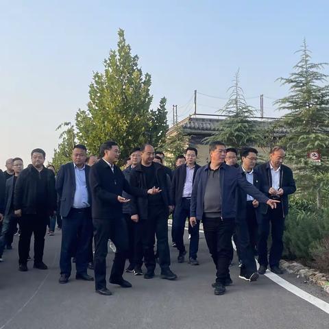 新安县观摩团到香鹿山镇观摩调研乡村振兴工作