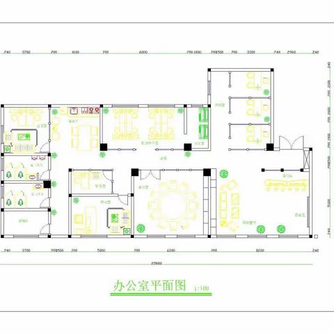 停课不停学——大同大学美术学院2018级《办公空间设计》网络教学成果展览。