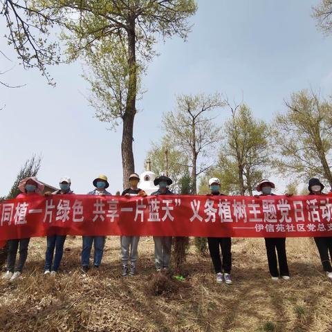 “同植一片绿色    共享一片蓝天”义务植树主题党日活动
