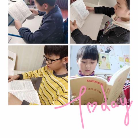 战“疫”中的实小人————春光美如斯    正是读书时（五年级）