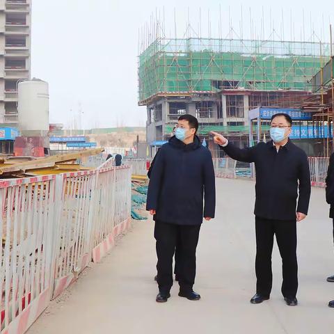 翟旗调研我市安置房项目建设工作