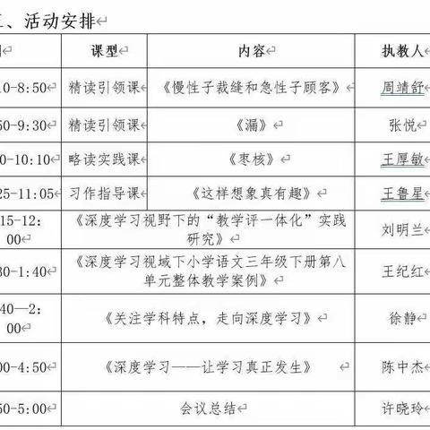 深度学习，让学生真正学习—河东区深度学习视域下的小学单元整体教学活动总结