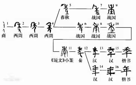 研究“年”“钱”“福”字的起源和演变。