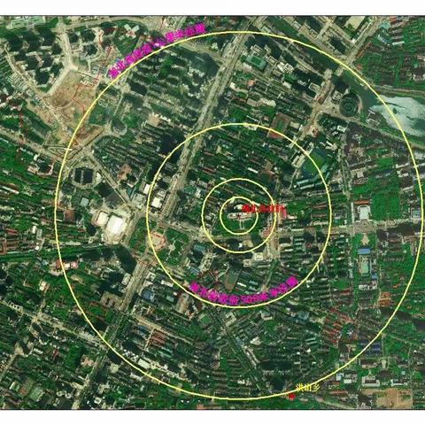 湖北省政府半径圈
