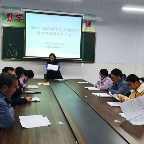 共建成长的经纬 共踏新征程——杨家湾小学教情学情调研总结、表彰会