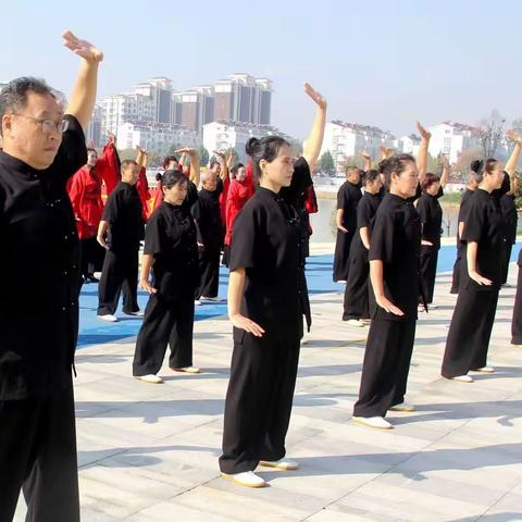 庆国庆迎重阳”山东省老年人太极拳业务骨干展示活动沂南县分会场精彩纷呈（一）