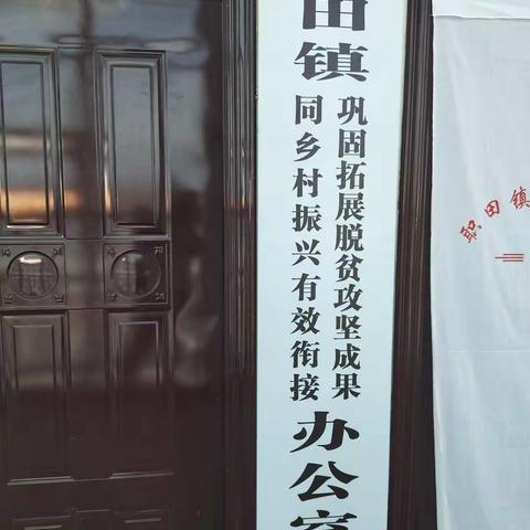 职田镇巩固脱贫攻坚成果与乡村振兴有效衔接办挂牌成立（副本）