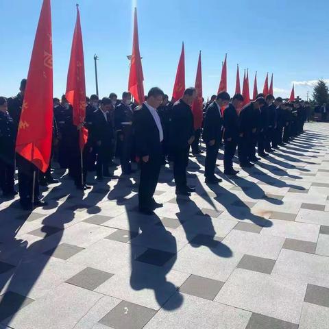 林西县举行烈士纪念日向英烈敬献花篮仪式