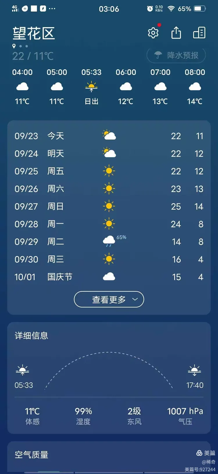 辽宁省抚顺市望花区天气今日情况