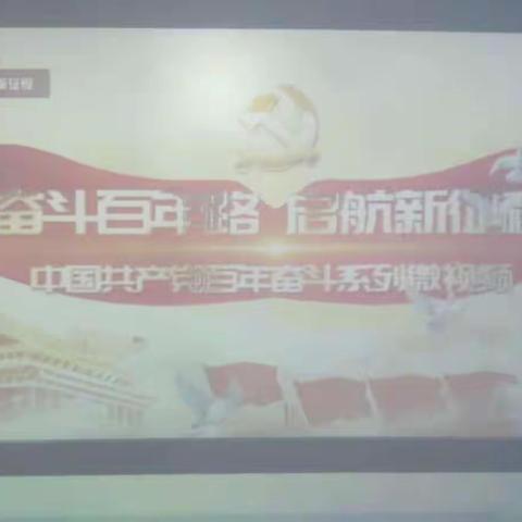 槐阳中学开展观看“图说百年”学党史活动