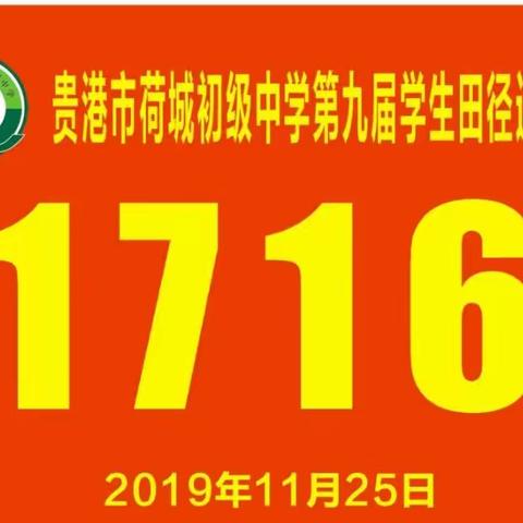 让运动挥洒汗水，让青春闪耀光芒——荷城初中第九届校运会1716班特记