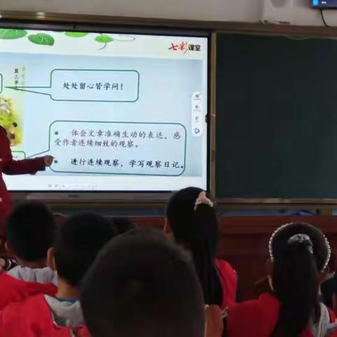 听课共交流，评课促成长——石楼县新世纪希望小学评议四年级《爬山虎的脚》一课