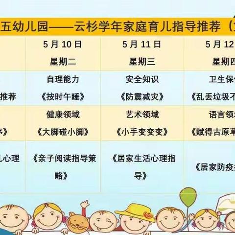 🌸第五幼儿园云杉D班线上科学育儿质量评估🌸