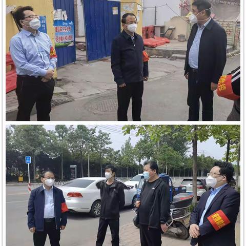 区委组织部部长周西钢实地督导街道社区群防群控工作