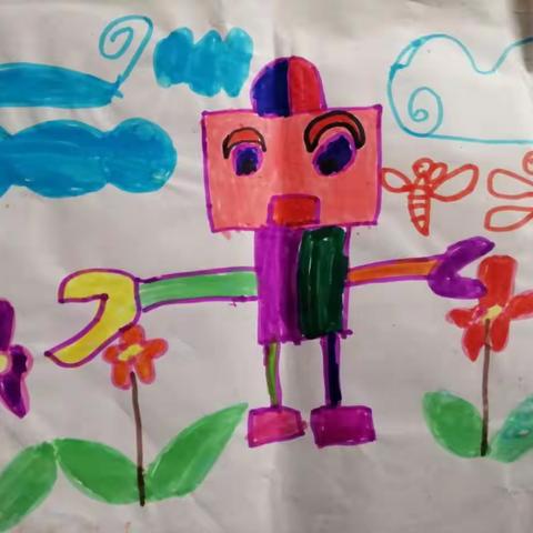 这些都是小元子幼儿园的小作品。可惜前后顺序和时间有些颠倒。不过看看挺有意思的啊！（第一集）