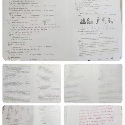 九班英语2组第二次作业检查情况