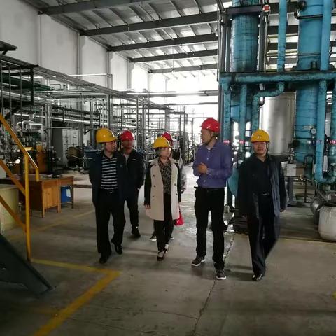 省经信委到我市海斯福公司开展监控化学品生产、使用、经营“双随机"抽查