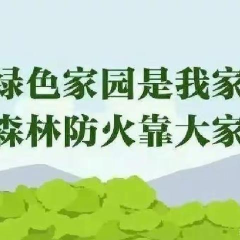 森林防火 你我同行——三涧堡街道中心幼儿园森林防火致家长一封信