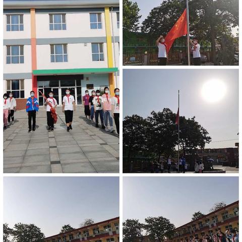 疫情压不倒，国旗永飘扬 ——东营小学开学第一天升旗仪式
